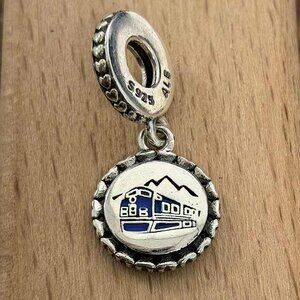 Pandora Canadian Rockies Charm Travel Pendant, S925 Silver Bracelets